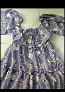 In Lavender Color Short Dress👗
