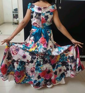 Floral Multicolor Party Dress
