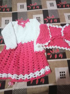 Beautiful Warm Frock With Jacket