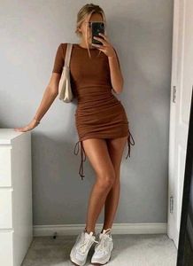 Brown Bodycon Dress