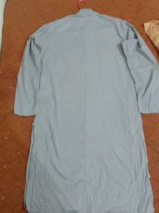 Mens Grey Colour Kurta
