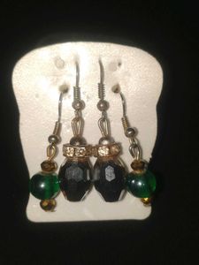 BUY 1 GET 2 FREE Emerald Green Dangle Earrings
