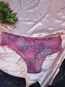 Lace &amp; Print Panties Set