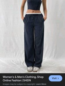 Double Waist Pinstripe Trousers