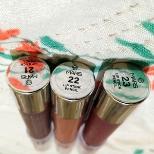 Mars Nude Creamy &amp; Pigmented Lipstick Set Of 3