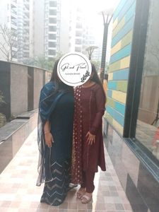 Sale ! Plain Suit With Heavy Duppatta