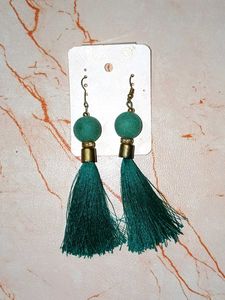 Teal Colour Earring