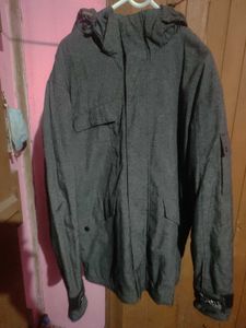 Premium Gray Hooded Heavy Office Casual Jacket