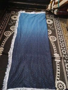 viral lace(silver) saree New with free🎁