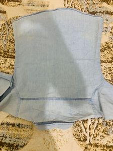 Denim Embroidery Shirt Women