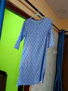 Blue Printed Kurta