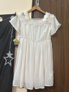 White Casual Mini Dress