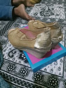 Gold Embellished Flats