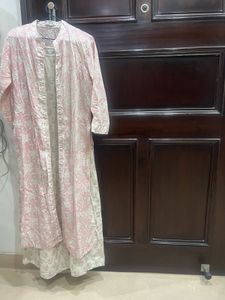 Pink Printed Kurta Set