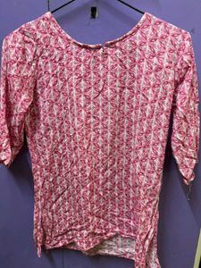 Pink Patterned Top