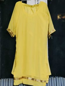Yellow Embroidered Kurta Set
