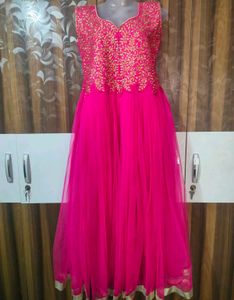 Elegant Pink Ethnic Gown