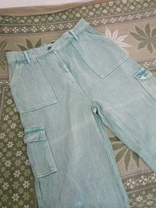 Mint Green Cargo Pants