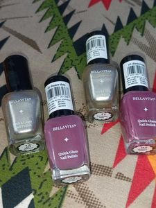 Bellavita Combo Of 4 Nail paint 💅