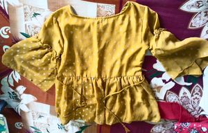 Yellow Top 💛 Like Short Kurti..