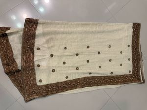 Elegant Embroidered Saree With Blouse For Free