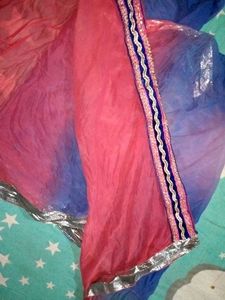 Dupatta Pink And Blue Shade