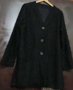 Black Winter Botton Style Shrug Sweater 42 Bust
