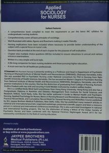 Applied Sociology for Nurses Textbook.