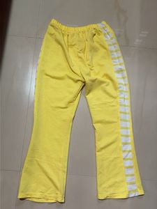Yellow Striped Track Pants