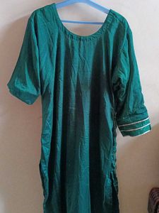 Green Embellished Kurti Used Only Ones
