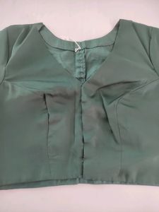 Green Sequence Saree With Blouse (Women)