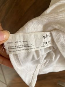 Y2k White Polo Tee