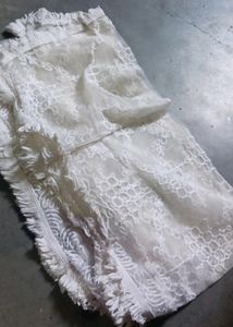 Grey Thread Work Suit With Dupatta
