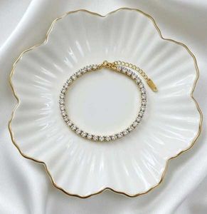 Cubic Zirconia Tennis Bracelet Anti Tarnish