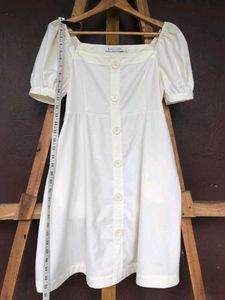 Cream Short Dress.