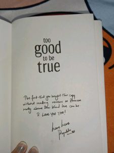 Too Good To Be True By Prajakta Kohli