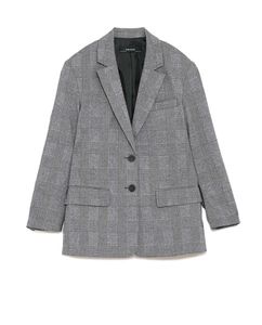 Zara oversized Plaid Blazer