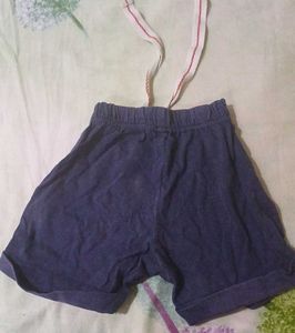 Navy Blue Hosiery Shorts