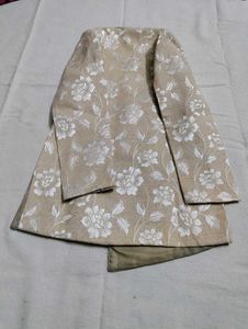 Floral Print Double Breasted Sherwani