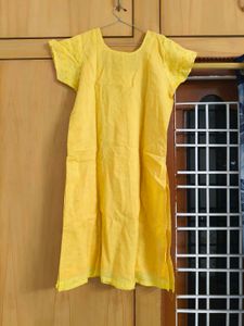 Yellow Embroidered Top