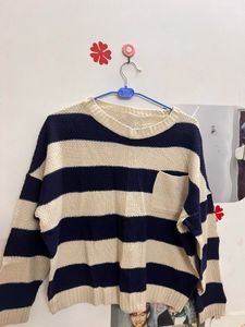 Striped Knit Sweater