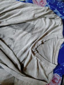 Cotton Grey Tshirt For Men