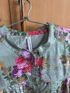 Floral Print Long Sleeve Blouse
