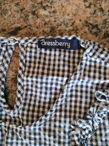 Dress berry Korean Top Sleeveless