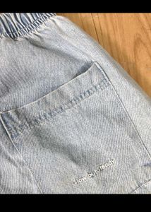 Baggy Side-Striped Denim Jeans.