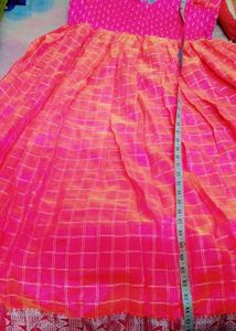 Pink &amp; Orange Checkered Dress