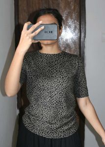 Stylish Animal Print Top