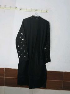 Embellished Black Kurta