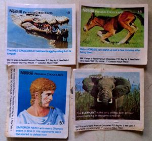 1990s RARE NESTLE Collectible STICKERS