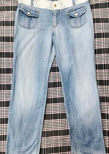 Dolce & Gabbana Light-Wash Jeans with Braided Belt